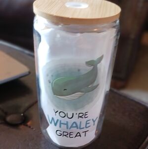 12 oz Inspirational Glass Tumbler Hot or Cold NEW